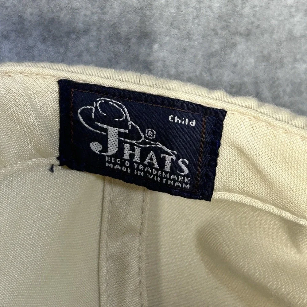 Roaring River State Park Fish Hook Hat Child Khaki Adjustable Strapback Cap